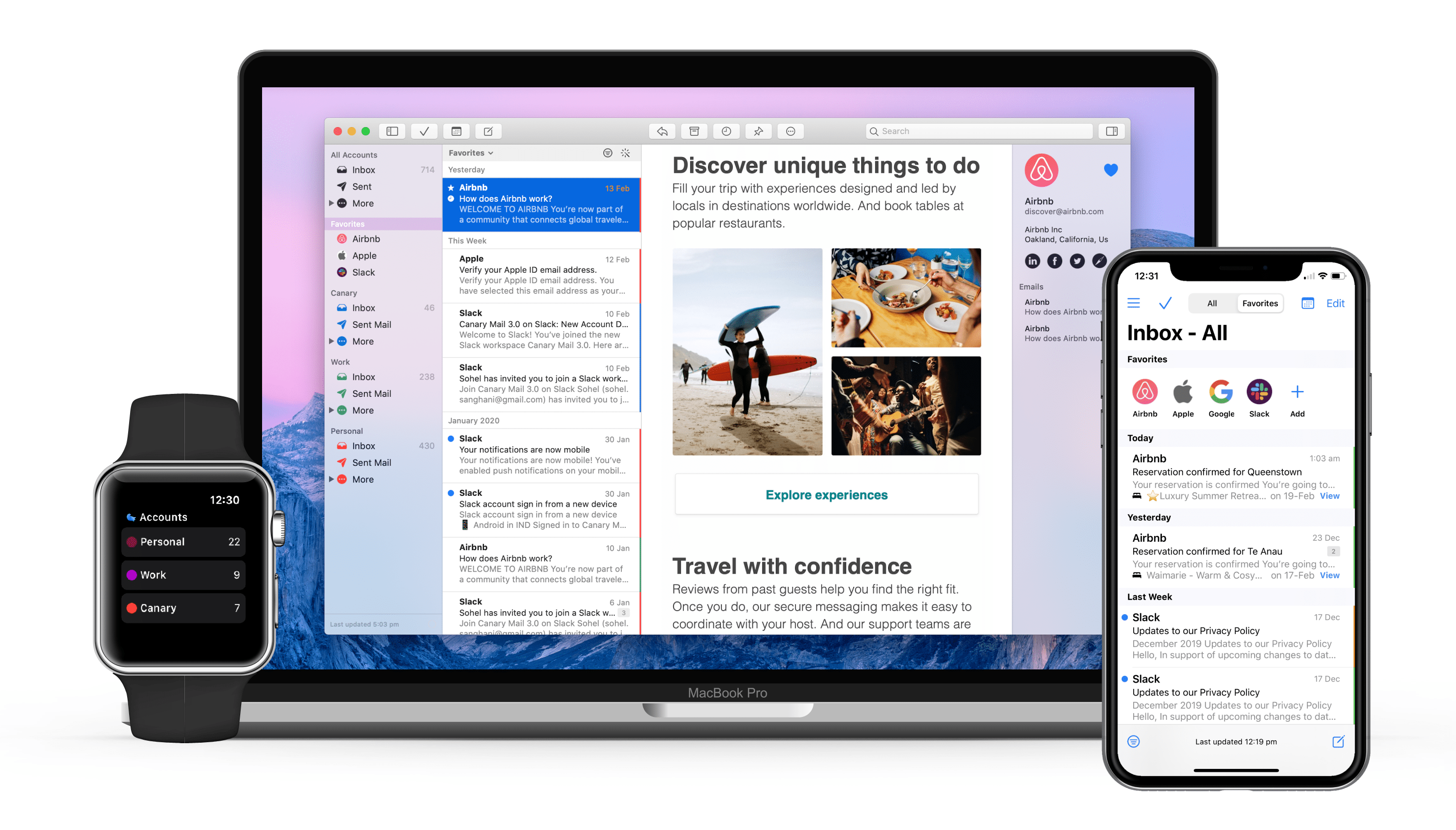 canary mail test