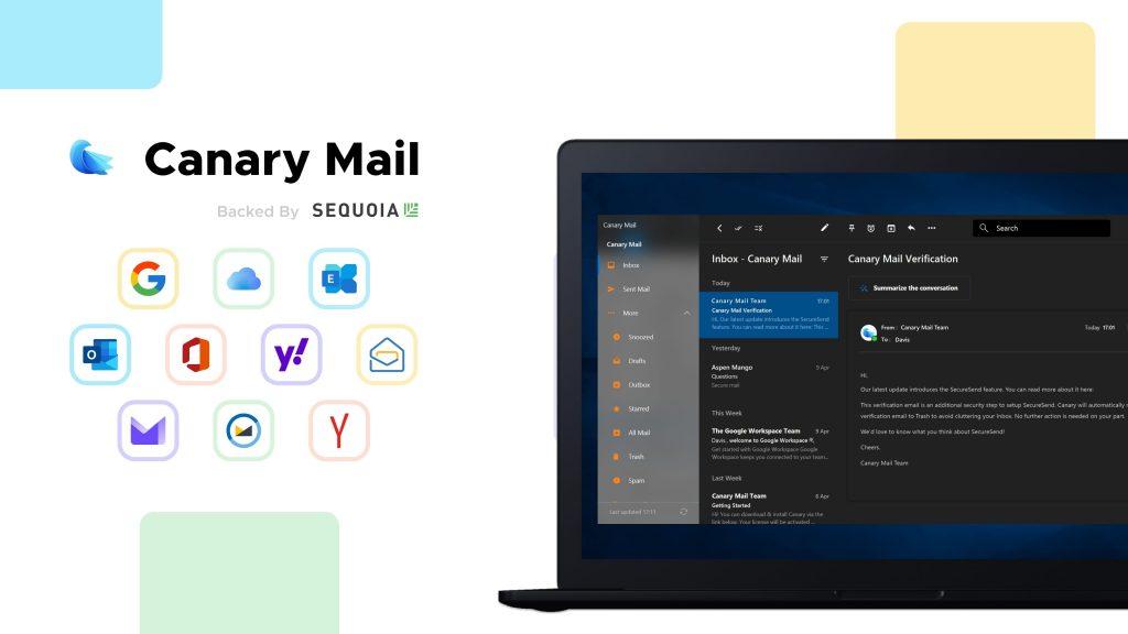 Canary Mail, a great alternative to Yahoo Mail