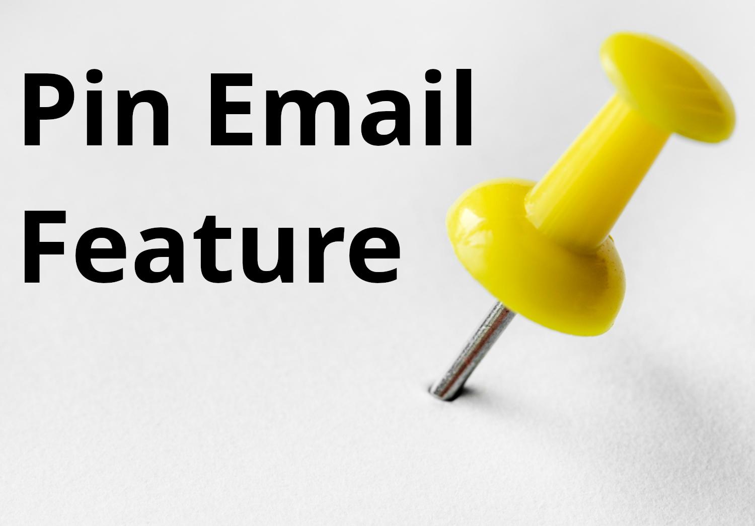 How to use Pin Email Feature