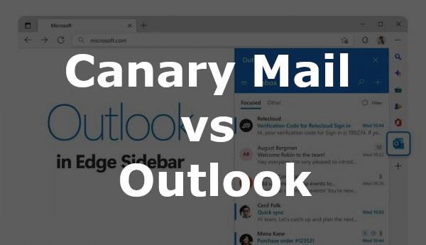 Comparison: Canary Mail vs Microsoft Outlook