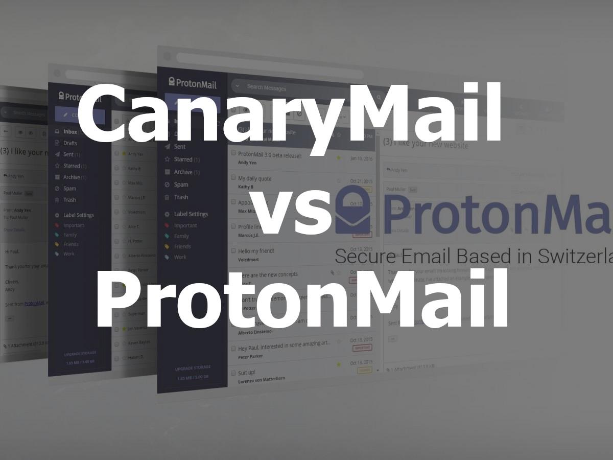 Canary Mail vs. ProtonMail