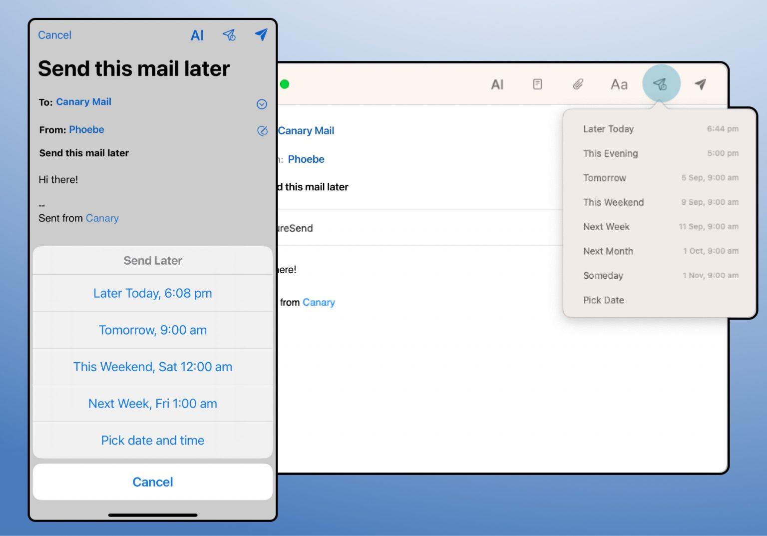 Introducing Send Later Schedule Emails With Canary Mail Canary Mail Blog