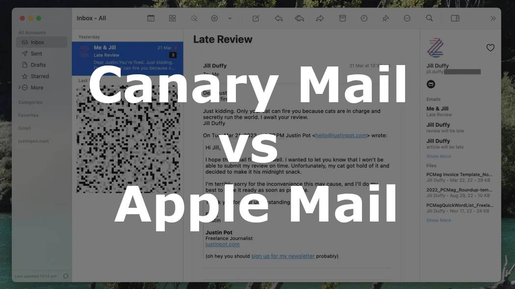 Canary Mail vs. Apple Mail