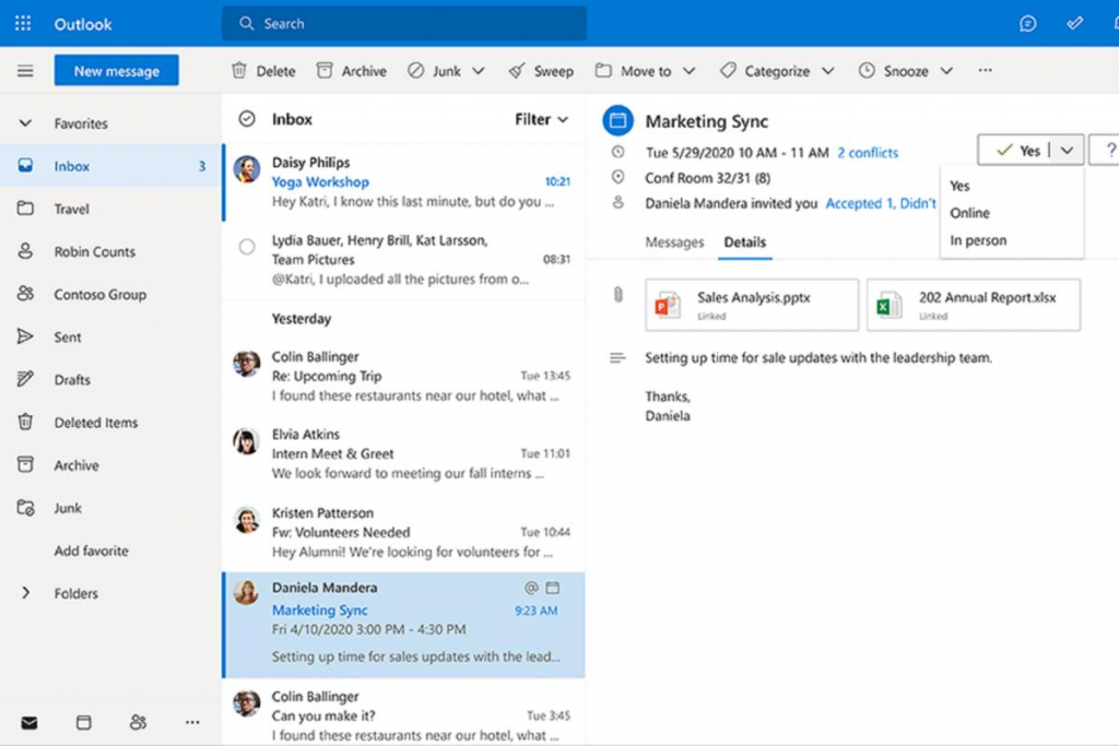 Microsoft Outlook Email client